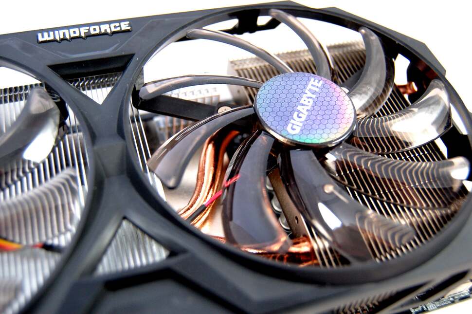 The Windforce cooler isn't bad at all. Very quiet - even when overclocked - and quality materials used too. The card is also a lot shorter than the R9 280 we have too