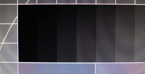 Gamma response could be better out the box, with scenes either appearing too dark, or shadow details too light, depending on input source and connection. On the left we see things via DVI, while on the right there's HDMI.