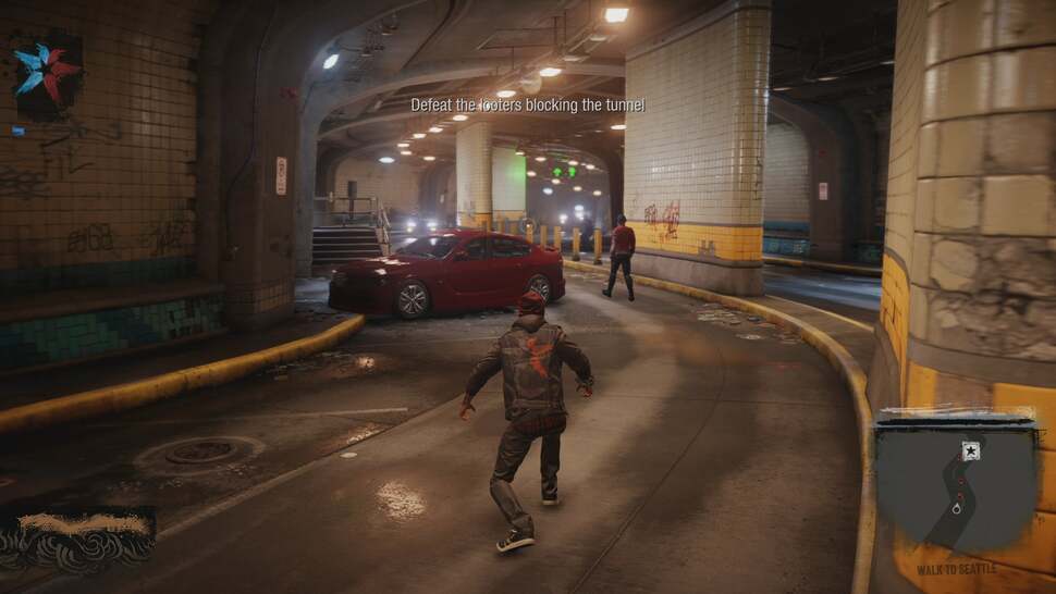 And here it is in-game. The switch between cut-scene and gameplay is instantaneous, creating a more coherent experience