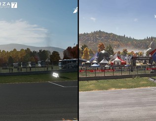 There's a massive advancement in terms of track-side detail between FM7 and FM 2023.