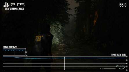 Performance mode again uses FSR 2 balanced mode, this time upscaling from circa 870p to 1440p. Similar to the quality mode, much of the experience plays out at the performance target (this time 60fps) but again, there are areas that could use some improvement.