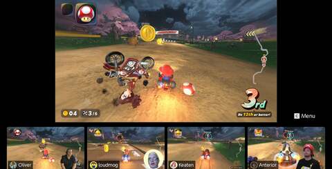 According to developer documentation, GameChat requires a chunk of system resources. We tested it in full four-player mode and in-game performance is unaffected. Individual streams seem to run between eight to 10fps.