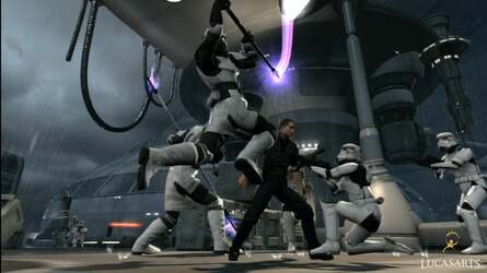 Star Wars: The Force Unleashed II is shaping up to be a state-of-the-art console title using a number of rendering techniques only viable on a 30FPS game. But the frame-rate upscaler tech works well in making it look as smooth as a 60FPS one, and is actually less taxing on system resources than the motion blur code it replaces in the demo.