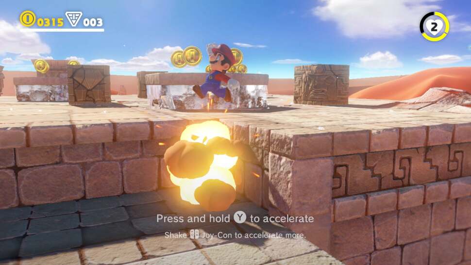 Explosions are rendered just like Super Mario 3D World on Wii U and look quite smooth in practice.