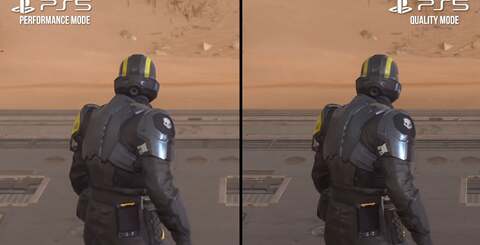 Performance vs quality mode on PlayStation 5. Essentially it's a choice between an uneven 30fps at 1728p or a relatively solid 60fps at 1080p, with both seemingly combining TAA with FSR 1-style upscaling to a 2160p/4K output.