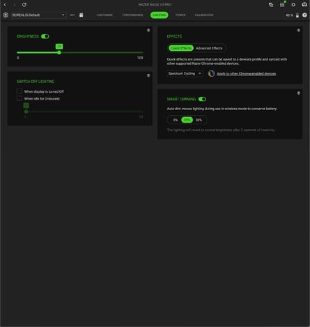 Click these tiny thumbnails to see the full-size Razer Synapse screenshot.