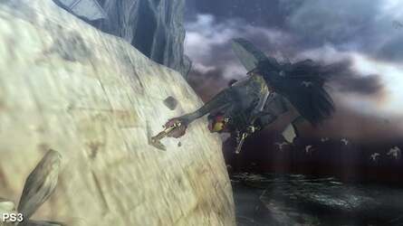 Without the benefits of streaming texture assets from disc, the PS3 port of Bayonetta cuts down the quality of many of the 360's textures.