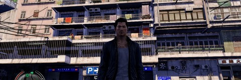 Sleeping Dogs allows players to utilise super-sampling - rendering at a higher resolution then downscaling. The results are pretty much flawless but can impact performance horribly. Rendering at 1080p native with FXAA is a great alternative though. In these shots you see various AA permutations, with 720p on the left and 1080p to the right.