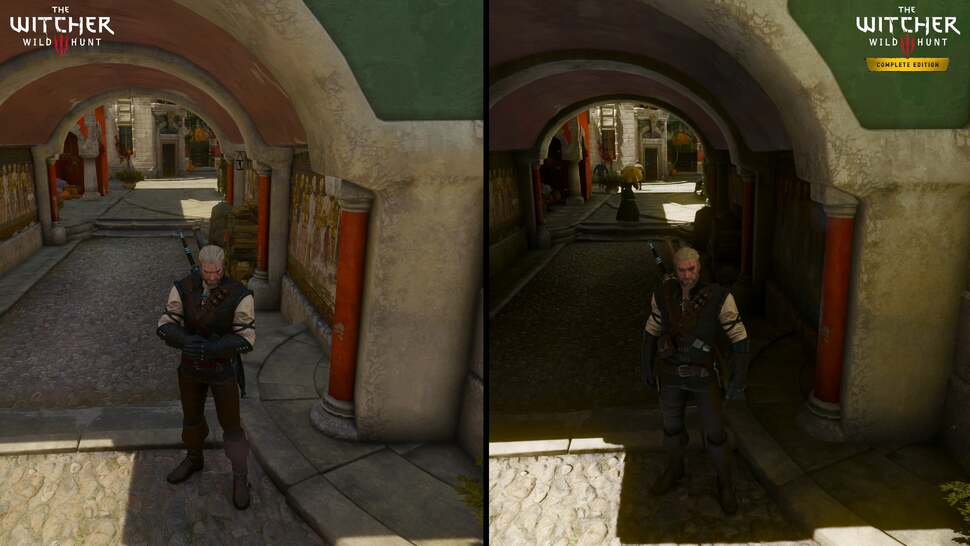 Tunnels really are a good example of showing how more accurate lighting can transform the look of the game. The left just looks unnatural by comparison