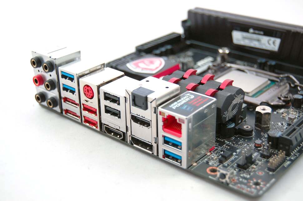 The back of the board reveals a wealth of connectors. All looks good, though the inclusion of two eSATA ports is a little odd. We've have preferred two more SATAs on the board itself