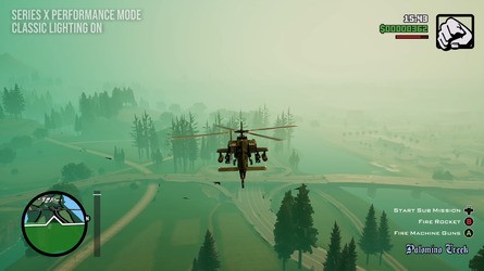 A few visual issues have popped up in the latest patch - seams between distant world geometry appears as a black hole, while the player car's headlights don't become diffuse at their edges like unoccupied and NPC cars do.