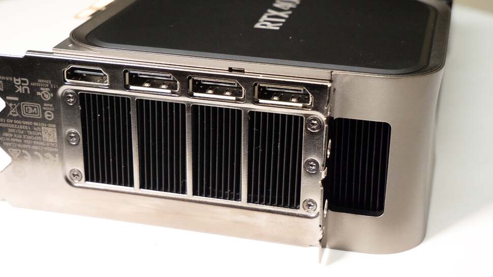 Video outputs amount to one HDMI 2.1 port, alongside three DisplayPort 1.4a