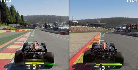 Driver rendering is massively upgraded, with hair in particular benefitting - to the point where Codemasters no longer need to hide it via team caps. Meanwhile, four different circuits receive a substantial revamp.