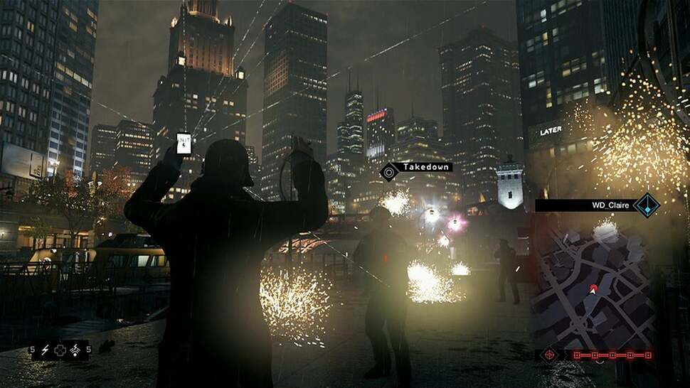These shots showcase the impressive dynamic lighting model in Watch Dogs. Notice how shadows change depending on how parts of the environment are illuminated, and the real-time reflections on various surfaces