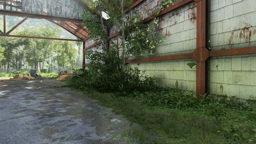 Indirect lighting with surfel global illumination adds extra realism