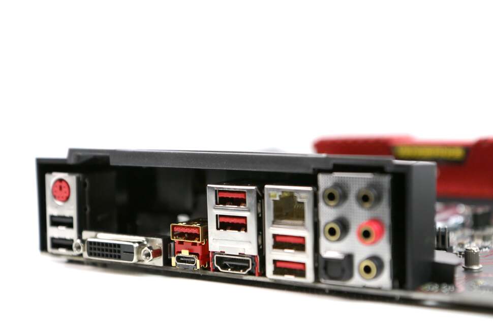 The Gaming M3 omits the DisplayPort output found on more expensive boards, but otherwise, everything you need is there on the back IO, including full USB 3.1 support