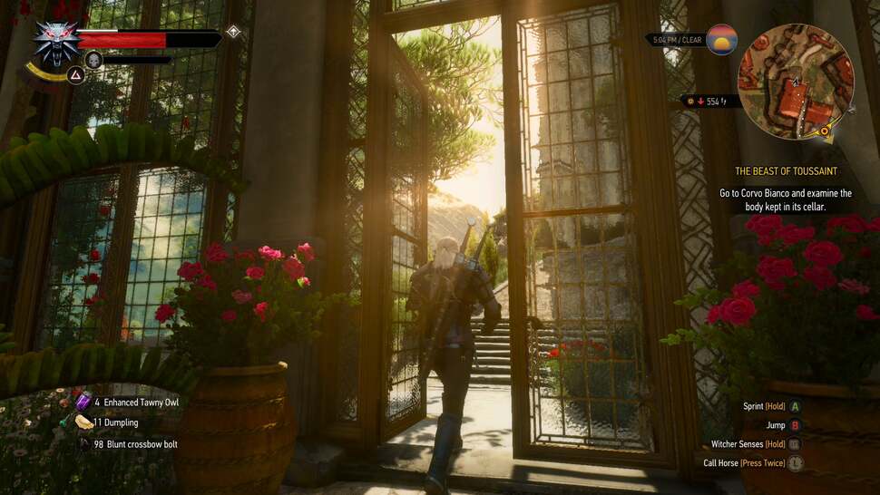 New shader materials for frosted glass are added, and play off REDengine's solid lighting systems