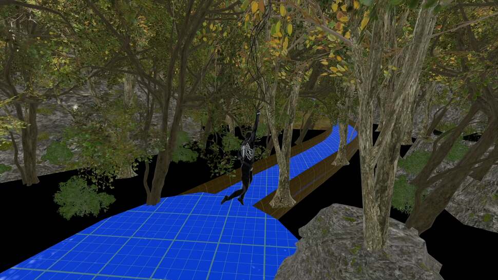 Some cut content is available via the debug menu, but this sequence never made it past the blocking stage. Story-wise, the final game seems to cover this part via the use of a cutscene