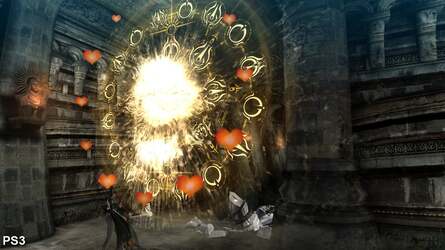 The transparency effects in this shot are full resolution on 360, but significantly lower on PS3. However, the effect to the human eye is barely apparent.