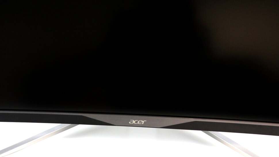 For the XR341CK, the Predator branding gives way to the standard Acer logo