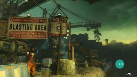 There are a number of small visual cutbacks on the PlayStation 3 version of the game. For example, in this shot you can see that foliage elements on the bottom-left have been pared back.