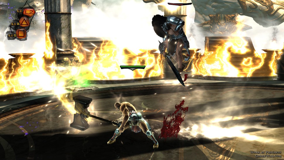 The Colosseum stage of the multi-player beta shows an attention to architectural detail on par with single player. Giant creatures have a stake during certain stages too, such as the cyclops in the Desert of Lost Souls level who attacks at intervals