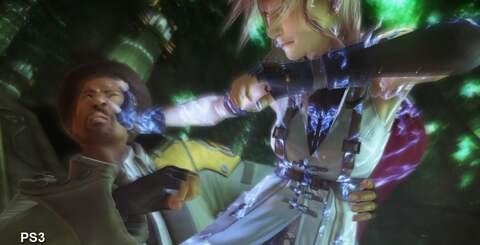 This fast-paced ruck between our two heroes is a compression nightmare for Bink, even at the reduced 1024x576 resolution. Once again, the more advanced codecs perform much better when compared to the PS3 capture.