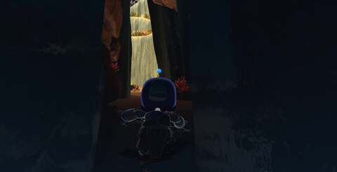 Leaning into PlayStation's gaming legacy, aspects from all major Sony franchises make their way into Astro Bot - even the 'squeezing through a tight corridor' mechanic is sent up beautifully (bottom-left).