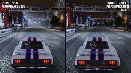 Here's how two of the tested titles compare. Click to enlarge. 
