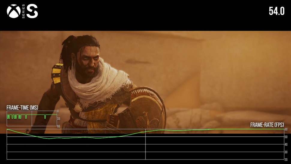 The opening cutscene in Origins exhibits frame-rate drops on all current-gen machines