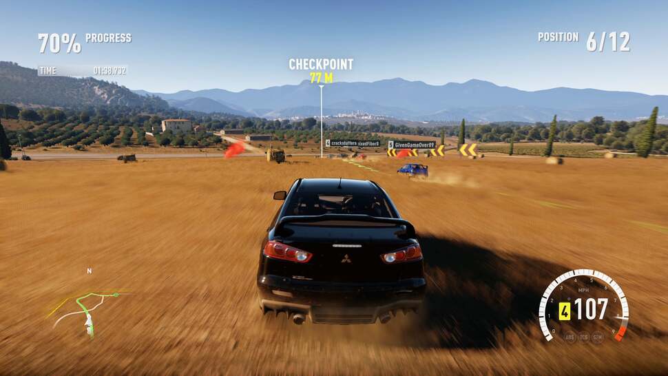 Draw distances are extensive in Playground Games' Xbox One debut, with many objects visible far into the horizon