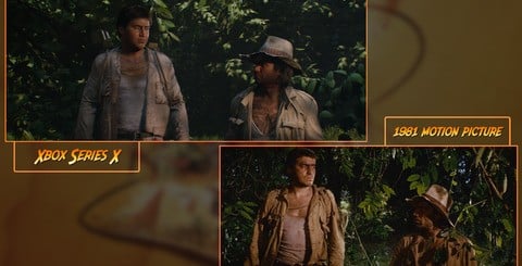 It's clear that Machine Games took their homework seriously, with a presentation that mirrors some of the film's most iconic scenes.