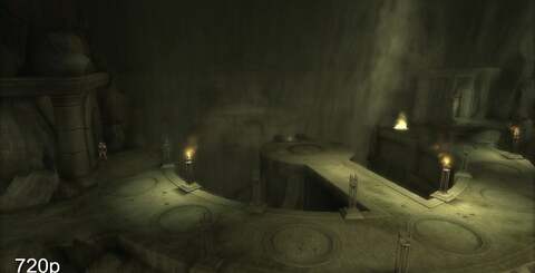 More 720p vs 1080p comparisons - this time we've grabbed a couple of images from the technologically more complex Ghost of Sparta for you to check out. Once again, click on the thumbnails to see the full images.