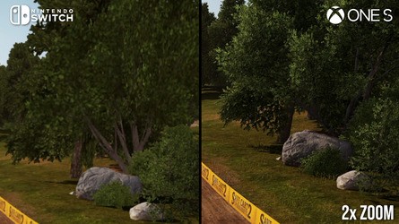 Switch textures are downgraded - beyond recognition in some cases - while trees are more basic.