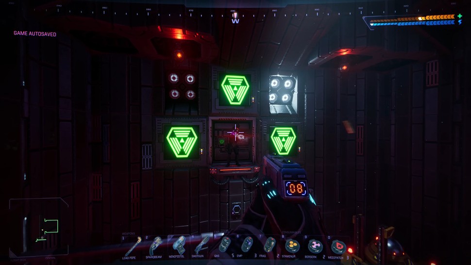 System Shock, like Half-Life 2 and Halo before it, features an iconic pistol that feels great to use