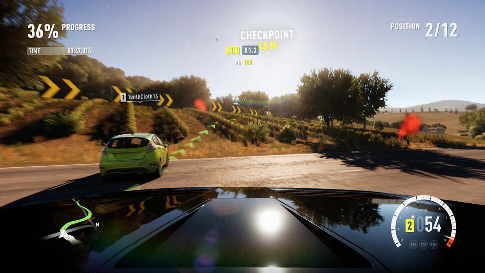 All lights are dynamic and real-time. The way light reacts with particles in the atmosphere at different times of day/lighting conditions is also simulated - known as Rayleigh Scattering