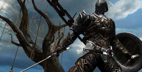 Woah. Specular maps removed from iPad Infinity Blade (but present on the iPhone 4 version) are back on iPad 2, environmental texture quality is improved, 4x MSAA smoothes off the edges and texture filtering is improved too. Infinity Blade on iPad 2 doesn't just run smoother, it looks much better.