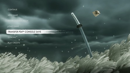 There's the cross-save transfer option - and a look at the save game import screen.