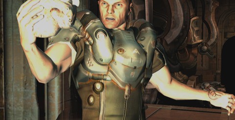 Head-to-head comparisons between the original-vintage 2004 Doom 3 and the new BFG Edition. Lighting, field-of-view and motion blur are the major changes, and some might say that they are not all for the better. The new FOV isn't very friendly unless you're using a widescreen display, and, while the lighting is generally better suited to living room HDTV gameplay, sometimes it's somewhat overbright.