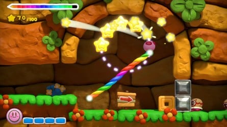 Yoshi's Wooly World and Kirby: Rainbow Curse are two beautiful, colourful games with unique artstyles.