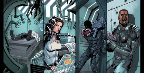 The Mass Effect semi-interactive comic, drawn by Dark Horse, is back. This time it covers the events of both the original game and its sequel, though its coverage of the full story is somewhat patchy at best.