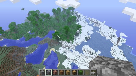 The ability to fly around in Creative mode and get a full sense of the scale of the world is only possible on PC at this point, but is promised to be console-bound. The same goes for newer features such as towns and NPCs, though there's still a question mark over how mods will be leveraged.