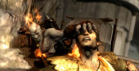 The filmic look of God of War III is boosted via effective motion blur. The shots demonstrate the camera and per-object implementations in the game.