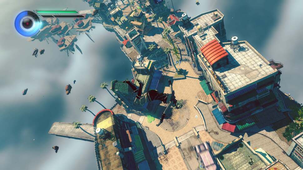 The level of detail system maintains structural detail well but objects littering the ground remain out of view until the player draws closer resulting in some visible pop-in