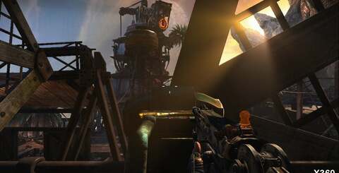 Here we repeat the light shaft screenshot comparison from earlier, this time factoring in the PC version - as with most of the effects, the PC game runs at a higher level of precision.