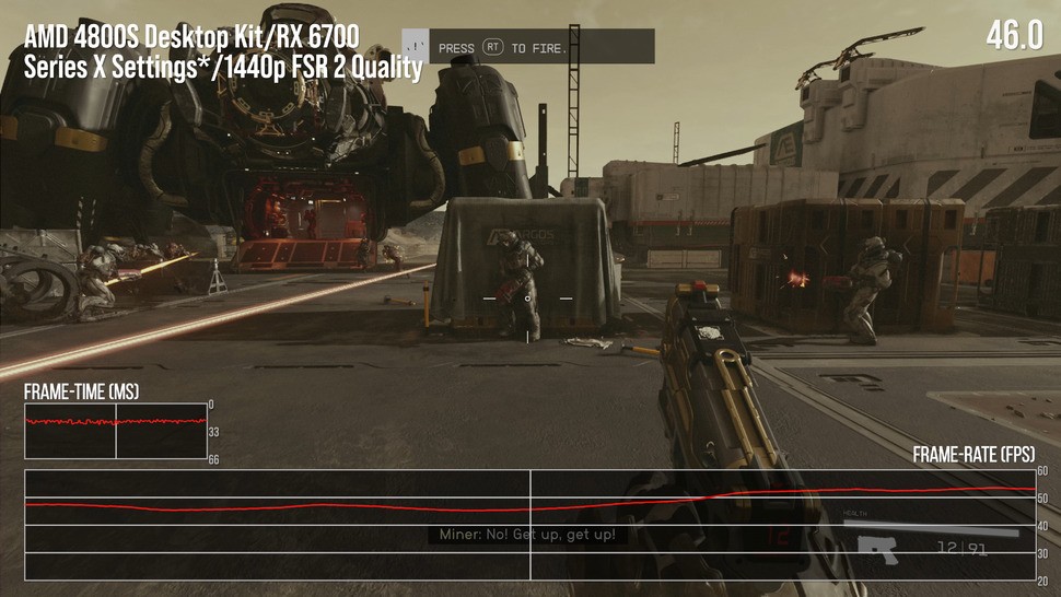 Maybe a VRR-only mode would be better though? Exterior scenes and more challenging content are still running in excess of 40fps, but this kind of performance is a better match for a variable refresh rate display