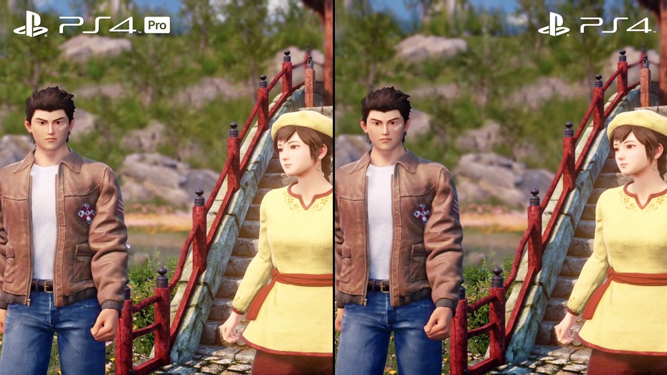 Aside from 1080p vs 864p, the graphical features of Shenmue 3 on PS4 Pro and the base unit are essentially identical