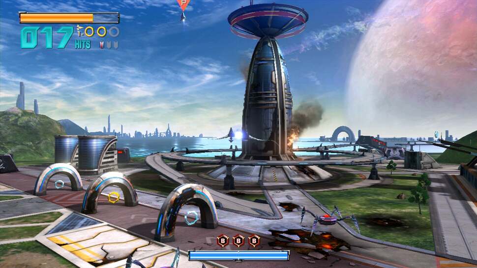 Pop-in is kept to a very bare minimum even in complex stages, and Fox can boost quickly through stages with no obvious jumps in LOD detail