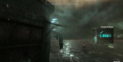 Lightshafts (bottom) and motion blur (top) are relatively new effects to the Unreal Engine 3 toolkit, and they have been deployed wisely on both consoles in Batman: Arkham City.