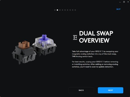 The G Hub software has no shortage of tutorials, which is honestly great given that it's the first TMR keyboard they have made, so its capabilities will be new to most people. Click to enlarge.